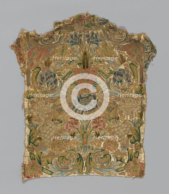 Chair Back, Italy, 17th century. Creator: Unknown.