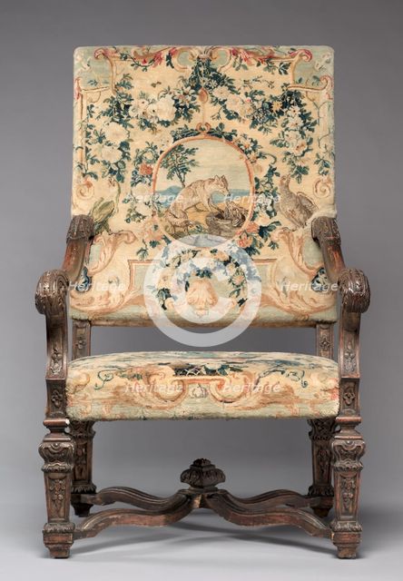 Chair, before 1717. Creator: Royal Savonnerie Manufactory, Chaillot Workshops (French, est. 1627).