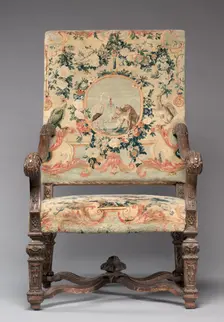 Chair, before 1717. Creator: Royal Savonnerie Manufactory, Chaillot Workshops (French, est. 1627)