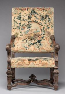 Chair, before 1717. Creator: Royal Savonnerie Manufactory, Chaillot Workshops (French, est. 1627)