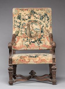 Chair, before 1717. Creator: Royal Savonnerie Manufactory, Chaillot Workshops (French, est. 1627)