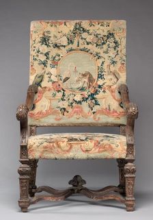 Chair, before 1717. Creator: Royal Savonnerie Manufactory, Chaillot Workshops (French, est. 1627)