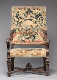 Chair, before 1717. Creator: Royal Savonnerie Manufactory, Chaillot Workshops (French, est. 1627)