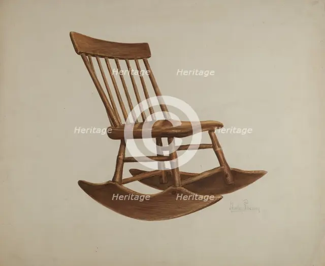 Chair, c. 1936. Creator: Charles Bowman.