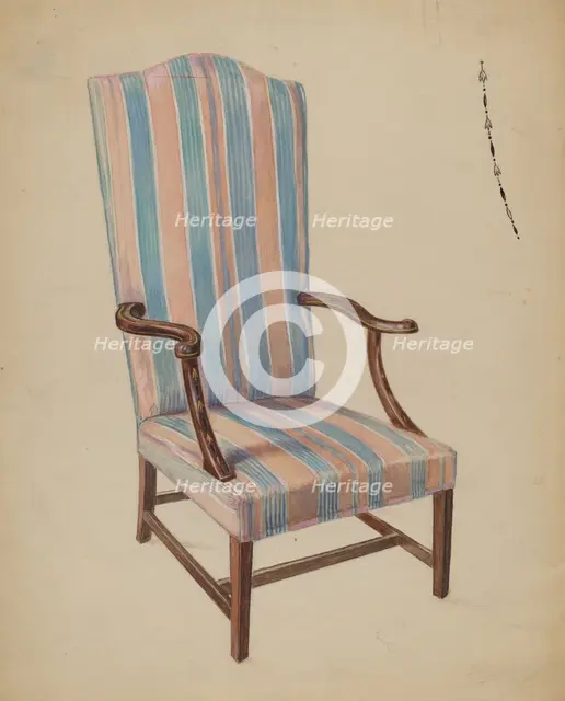 Chair, c. 1936. Creator: Bernard Gussow.