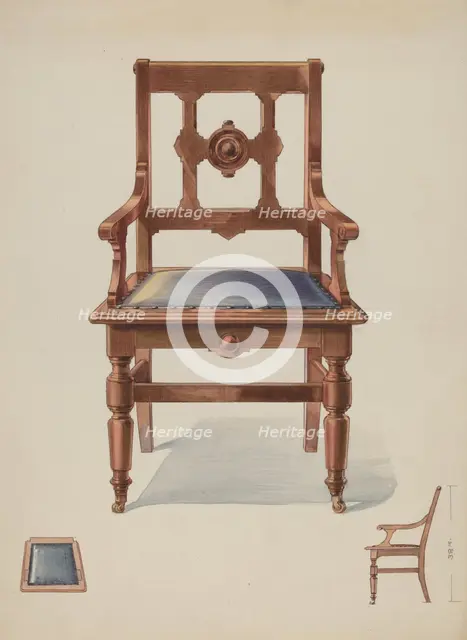 Chair, c. 1936. Creator: George Kirschner.