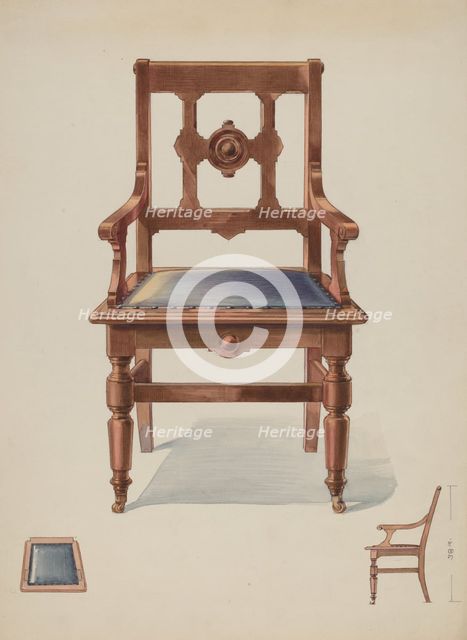 Chair, c. 1936. Creator: George Kirschner.