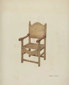 Chair, c. 1936. Creator: Edward Jewett