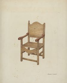 Chair, c. 1936. Creator: Edward Jewett