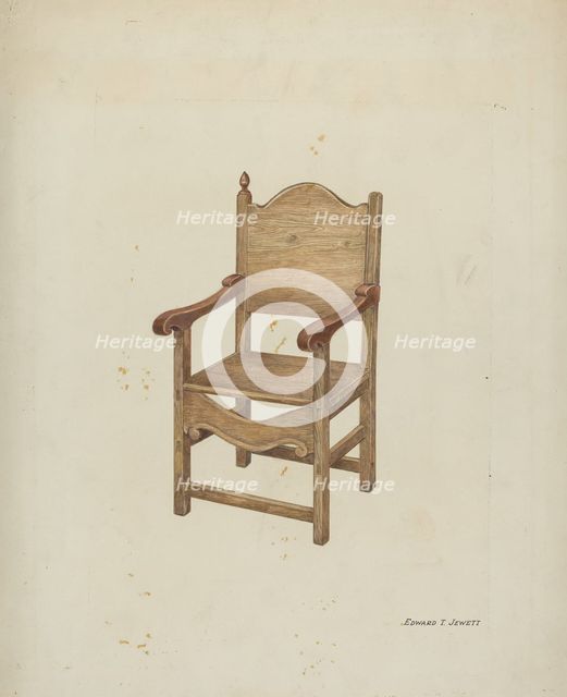 Chair, c. 1936. Creator: Edward Jewett.