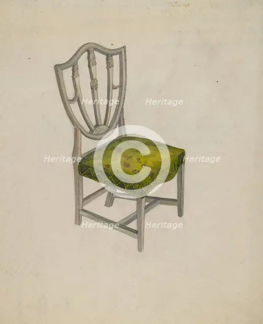 Chair, c. 1936. Creator: Edna C. Rex.
