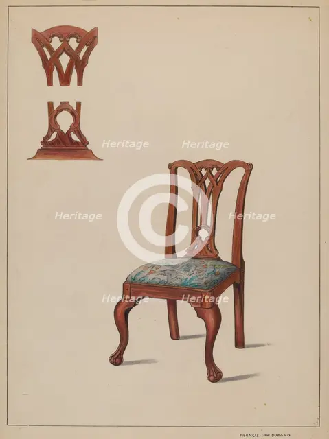 Chair, c. 1936. Creator: Francis Law Durand.