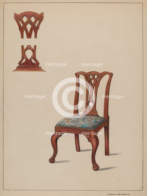 Chair, c. 1936. Creator: Francis Law Durand.