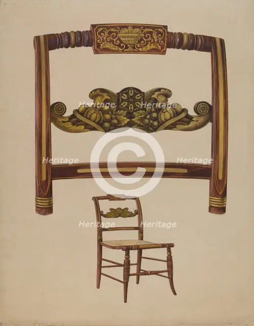 Chair, c. 1936. Creator: Howard Weld.