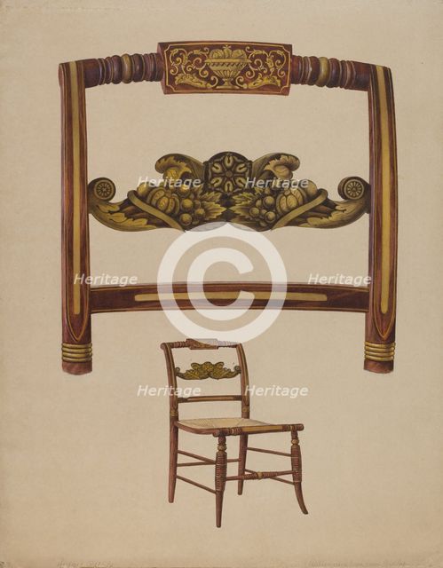 Chair, c. 1936. Creator: Howard Weld.