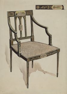 Chair, c. 1936. Creator: Lillian Causey