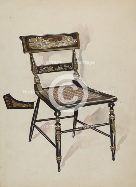 Chair, c. 1936. Creator: Lillian Causey.