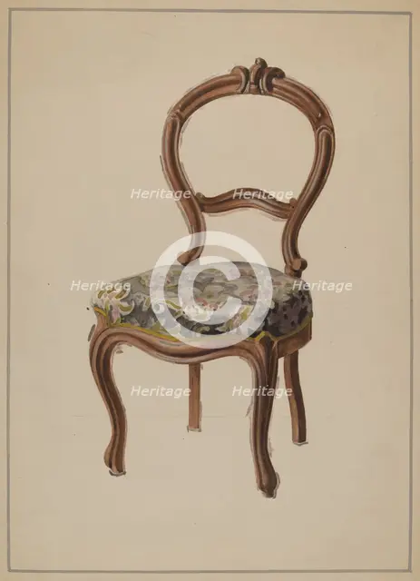 Chair, c. 1936. Creator: Marcus Moran.