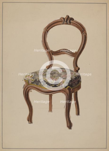 Chair, c. 1936. Creator: Marcus Moran.
