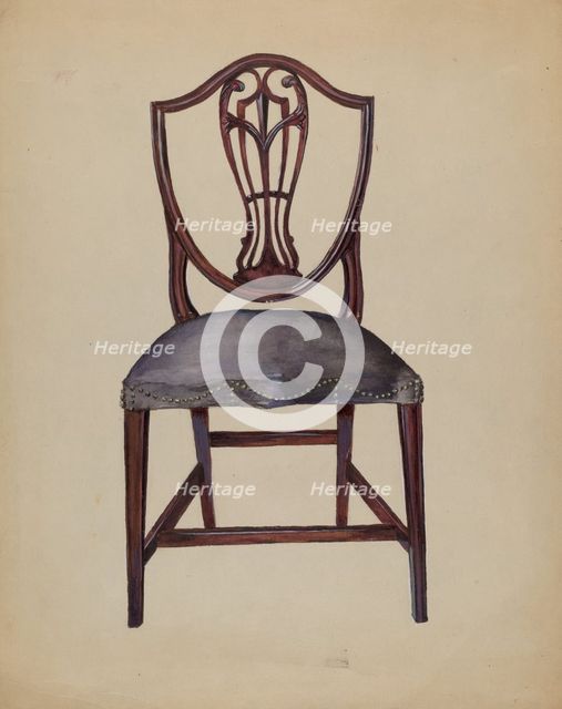 Chair, c. 1936. Creator: Mina Lowry.