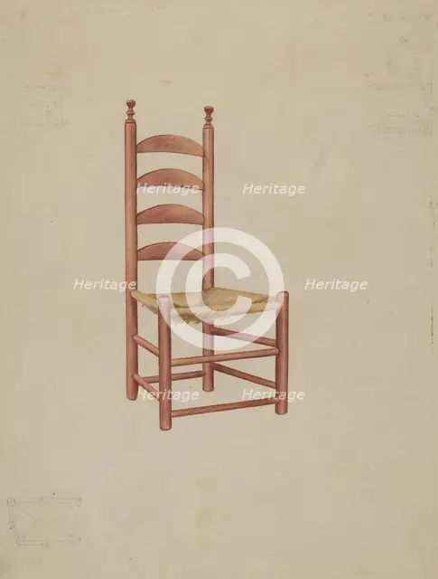 Chair, c. 1936. Creator: Samuel O. Klein.