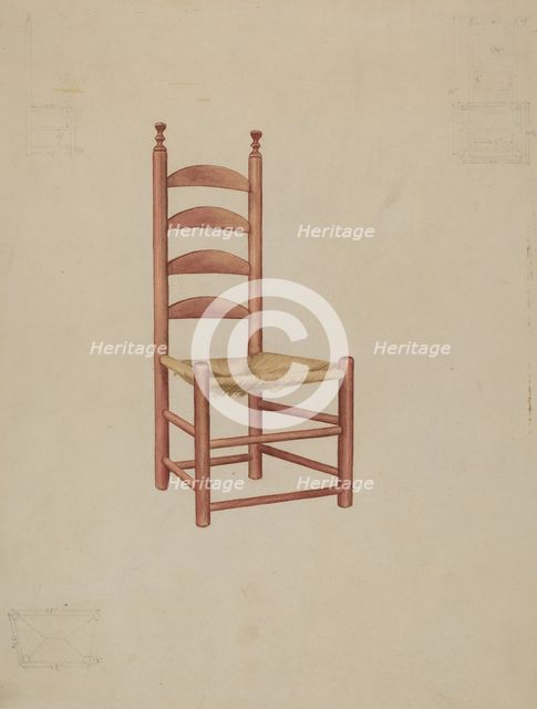 Chair, c. 1936. Creator: Samuel O. Klein.