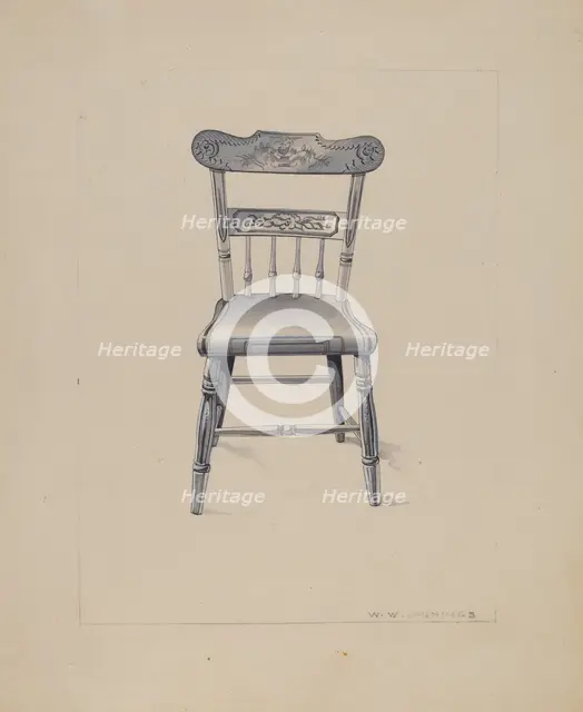 Chair, c. 1936. Creator: Walter W. Jennings.
