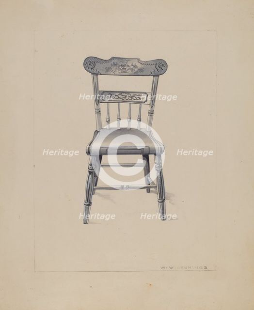 Chair, c. 1936. Creator: Walter W. Jennings.
