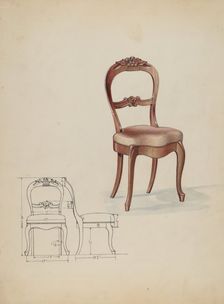Chair, c. 1936. Creator: Wellington Blewett