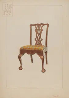 Chair, c. 1937. Creator: Edward L Loper