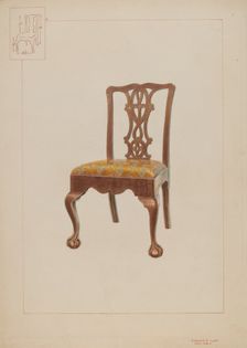 Chair, c. 1937. Creator: Edward L Loper