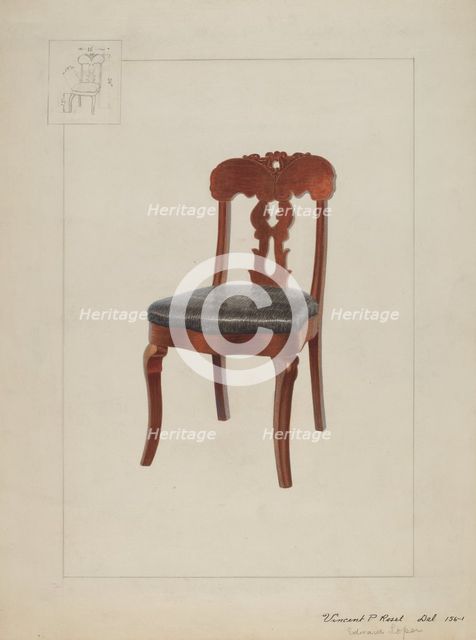 Chair, c. 1937. Creator: Edward L Loper.