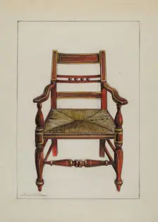 Chair, c. 1937. Creator: Florence Truelson