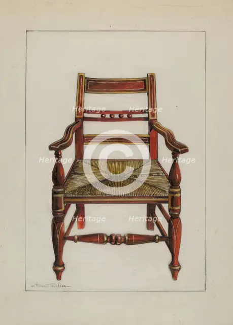 Chair, c. 1937. Creator: Florence Truelson.