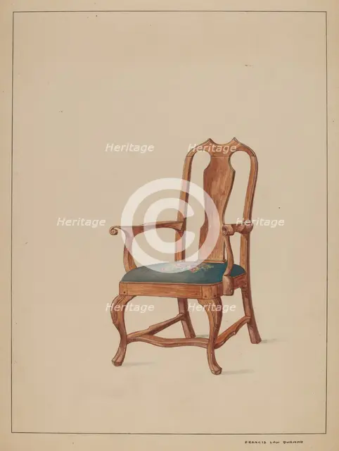 Chair, c. 1937. Creator: Francis Law Durand.