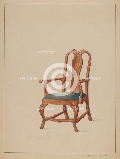 Chair, c. 1937. Creator: Francis Law Durand.