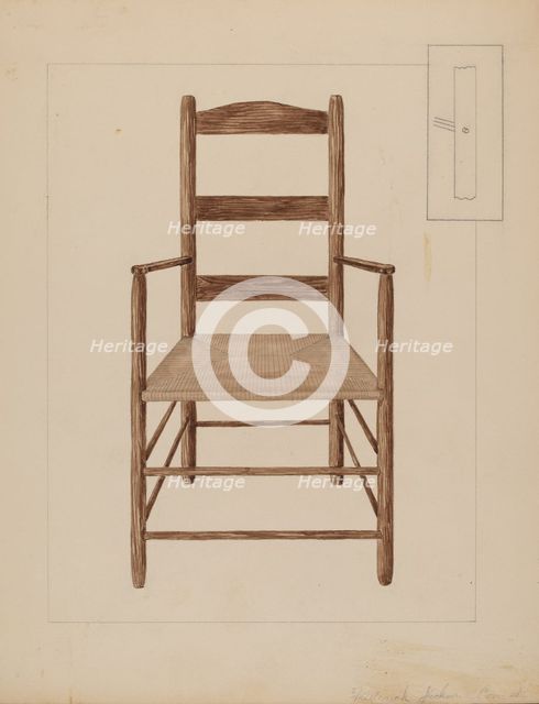 Chair, c. 1937. Creator: Frederick Jackson.