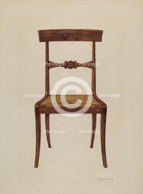 Chair, c. 1937. Creator: Helen Bronson.