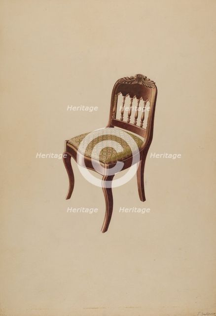 Chair, c. 1937. Creator: John Sullivan.
