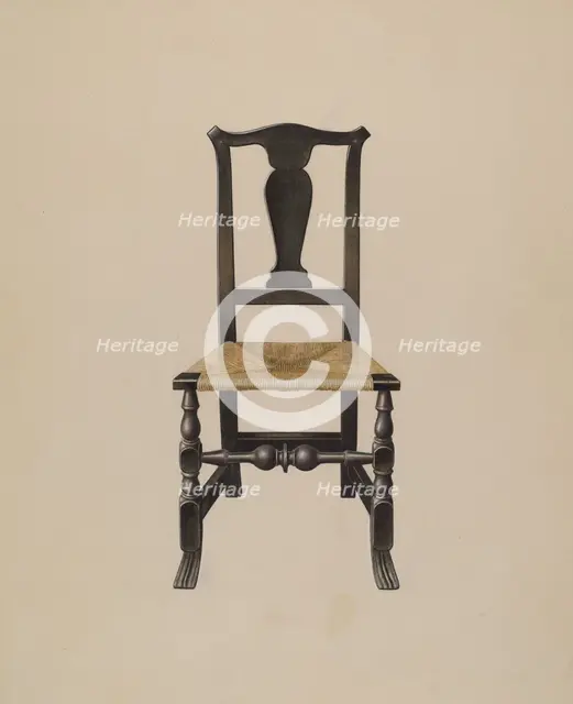 Chair, c. 1937. Creator: John Sullivan.