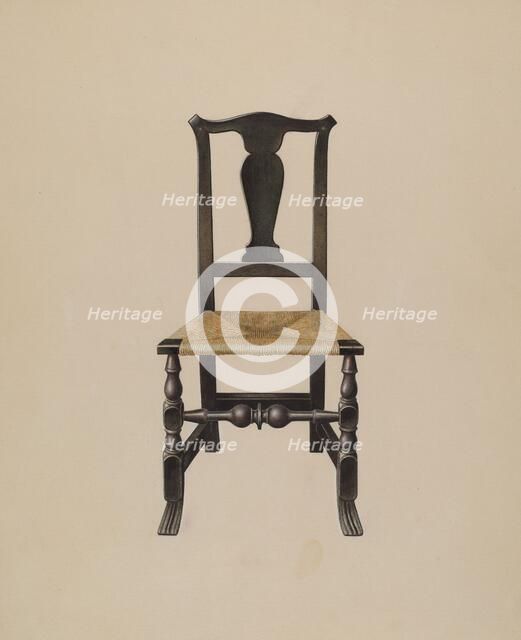 Chair, c. 1937. Creator: John Sullivan.