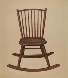 Chair, c. 1937. Creator: Leonard Battee