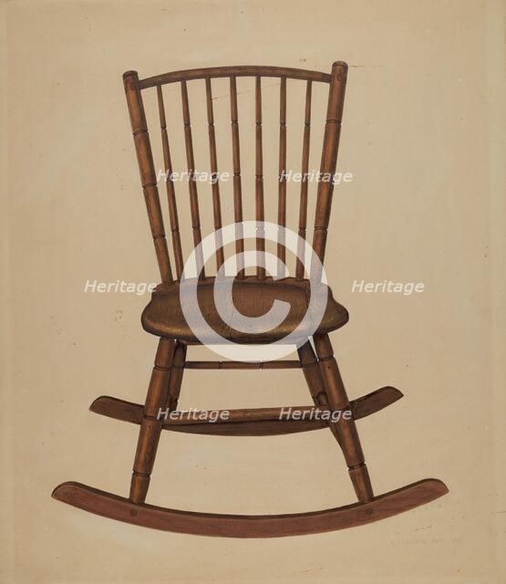 Chair, c. 1937. Creator: Leonard Battee.