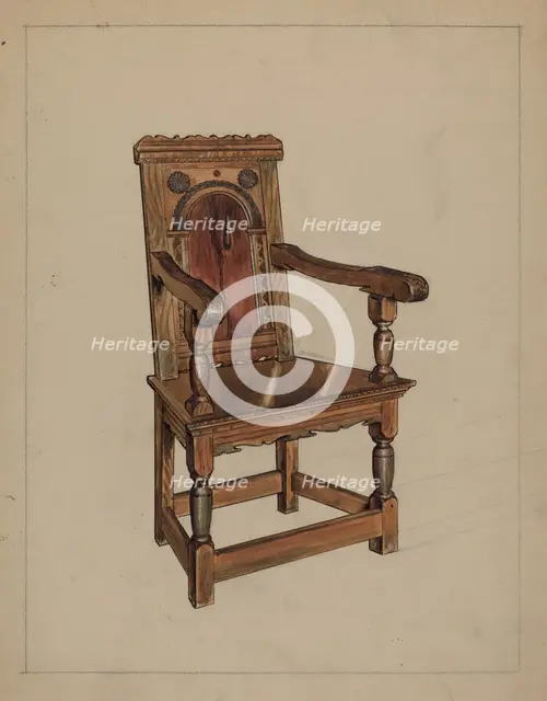Chair, c. 1937. Creator: M. Rosenshield-von-Paulin.