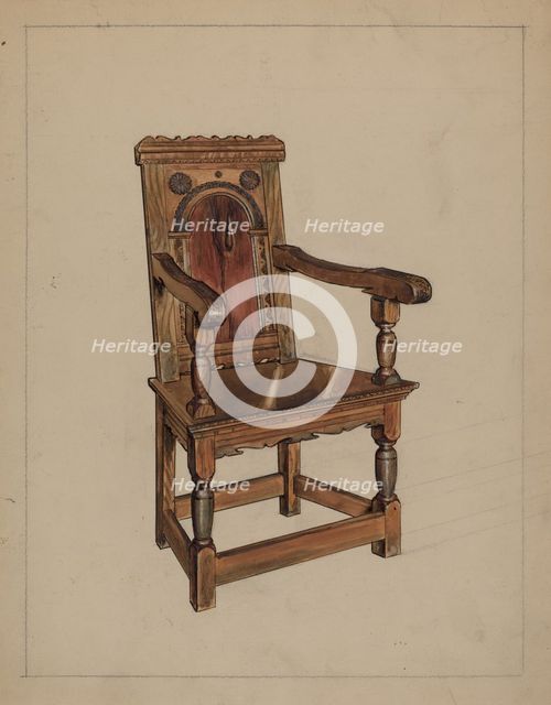 Chair, c. 1937. Creator: M. Rosenshield-von-Paulin.