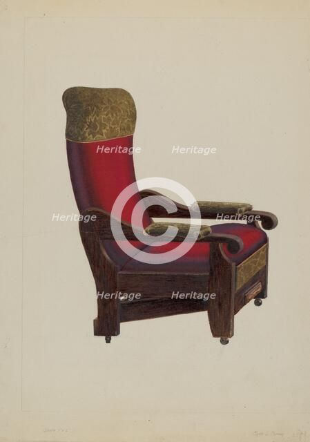 Chair, c. 1938. Creator: Clyde L. Cheney.