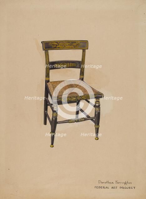 Chair, c. 1938. Creator: Dorothea A. Farrington.