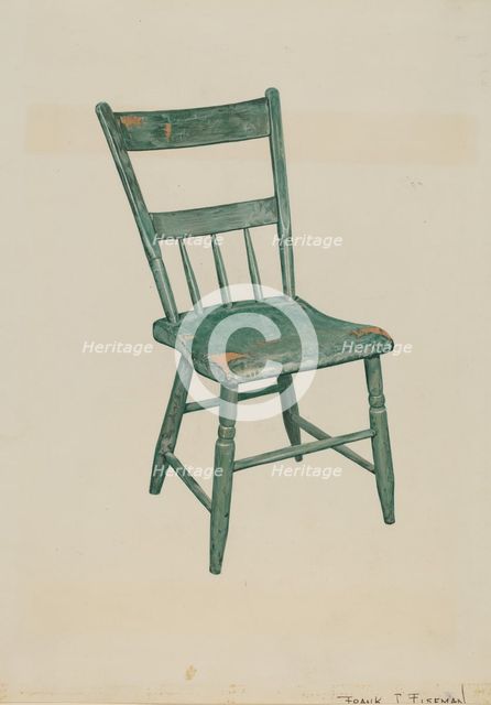 Chair, c. 1938. Creator: Frank Eiseman.