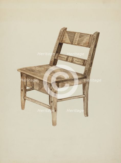 Chair, c. 1938. Creator: Marjery Parish.
