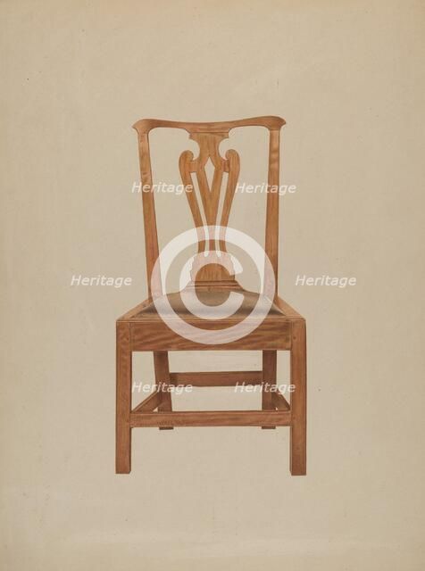 Chair, c. 1938. Creator: Michael Riccitelli.